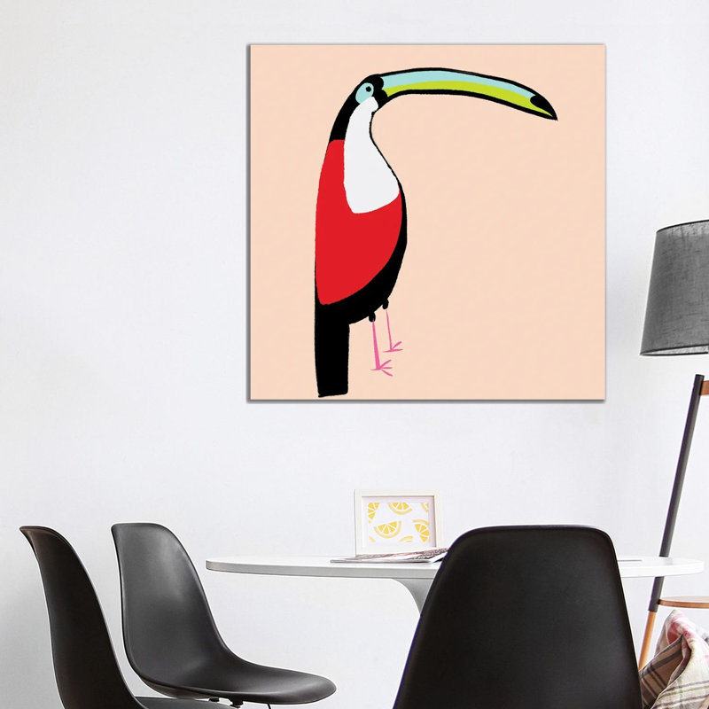 Abstract Toucan by Susan Bryant - Print on Canvas, 66.04 cm H x 66.04 cm W x 1.91 cm D, Wrapped Canvas