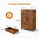 Accent chests with 5 drawers and wheels