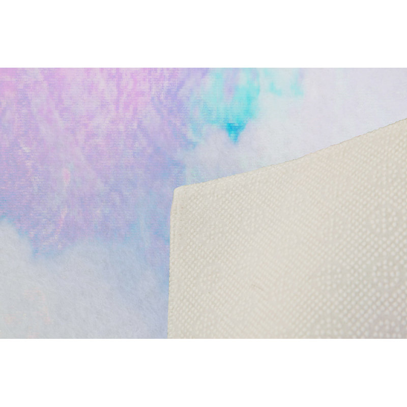 Luxurious Woven Carpet 5.2 x 7.5 ft, 100% Polyester, 0.4 in Pile Height | Antibacterial, Non-Slip PVC Dot Underside, Machine Washable | Elegant 3D Digital Print Design, Perfect for Living Room & Bedroom Décor