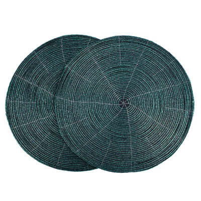 Khaia Beaded Round Placemat