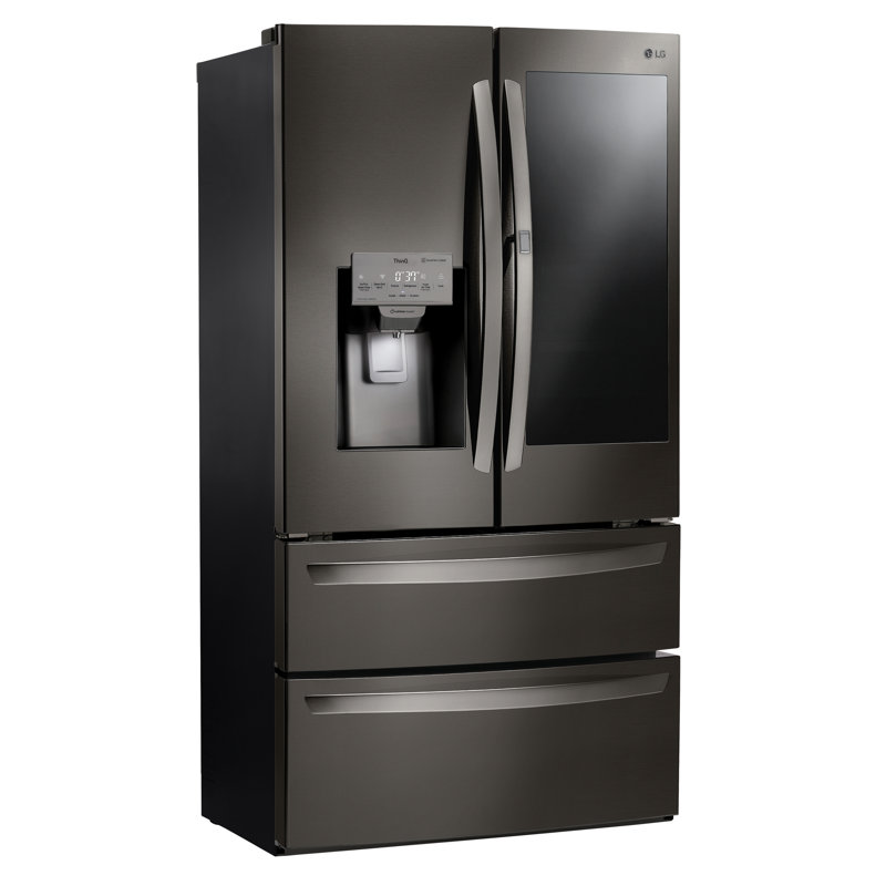 LG 36" French Door Refrigerator 28 cu. ft. Smart Energy Star Refrigerator, Black Stainless Steel