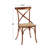 Metal White Dining Chair with Brown Rattan Seat-1376196212