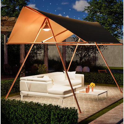 Auvent hexagonal à voile pour patio