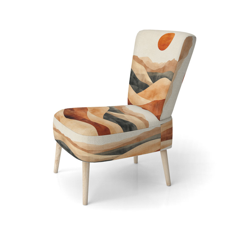 Chaise d'appoint Desert Dunes - Ocre, Chaise d'appoint sans accoudoirs