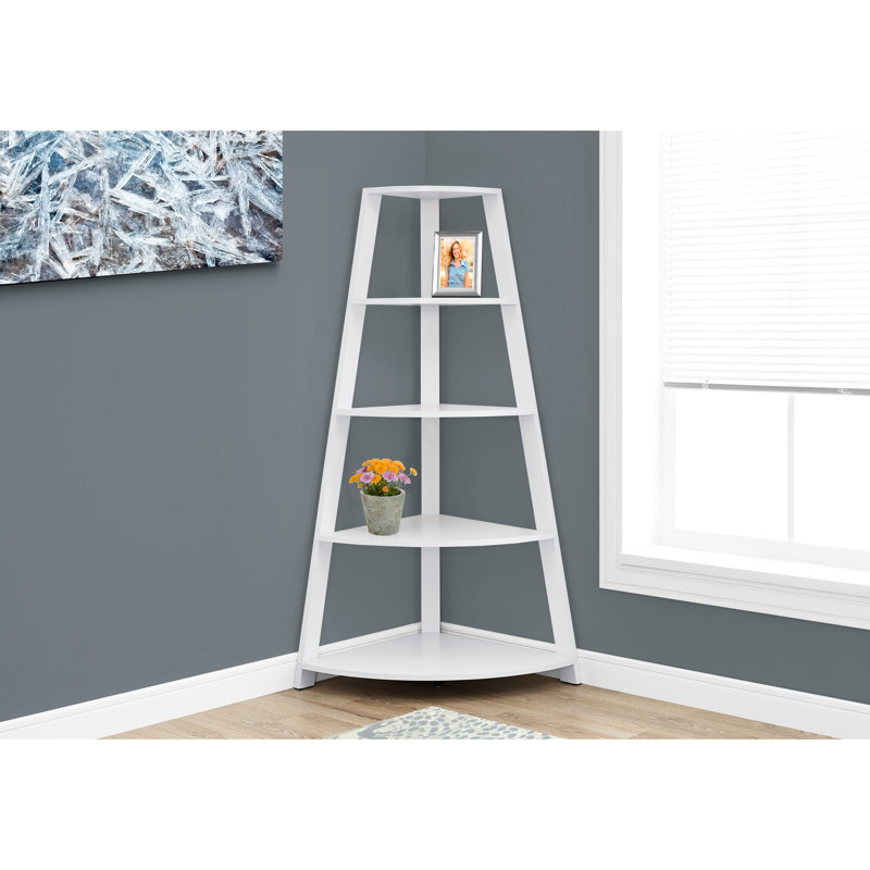 Bibliothèque de bureau 60 "H 60" blanche - moderne avec tablette fixe