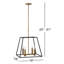 Luminaire suspendu géométrique à 4 lumières Darby-797860754