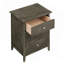 Table de chevet transitionnelle grise sophistiquée-260334602