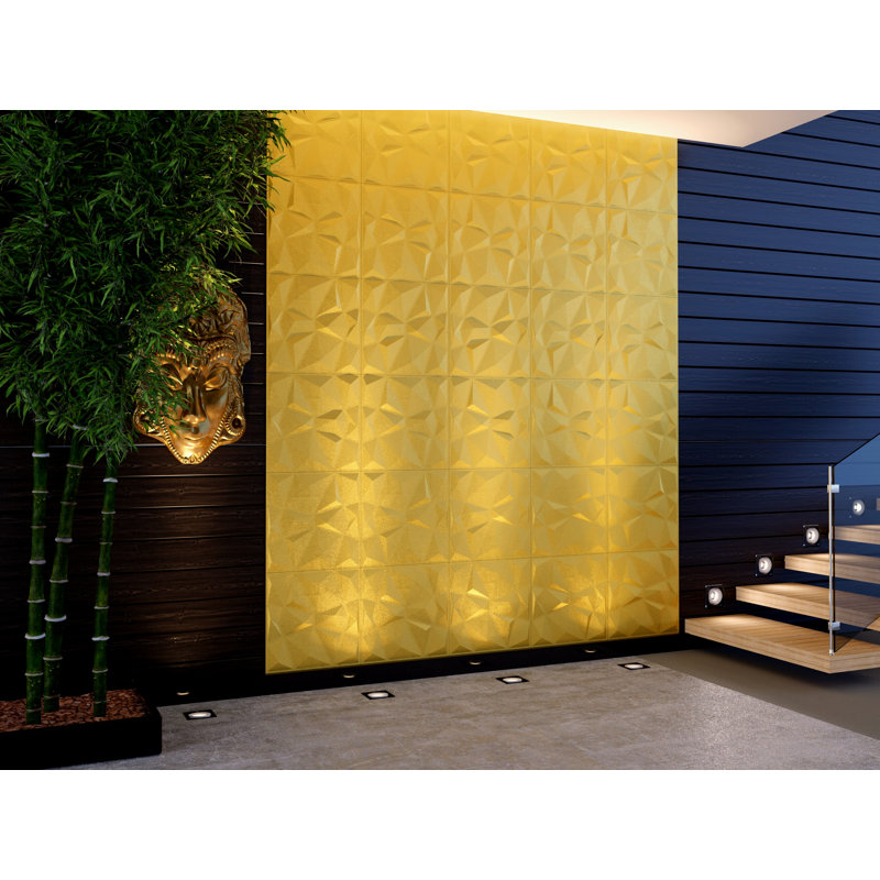 50.04cm x 50.04cm Wood Tile in White