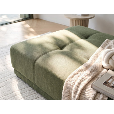 Ottoman Anhelica Fabric Green