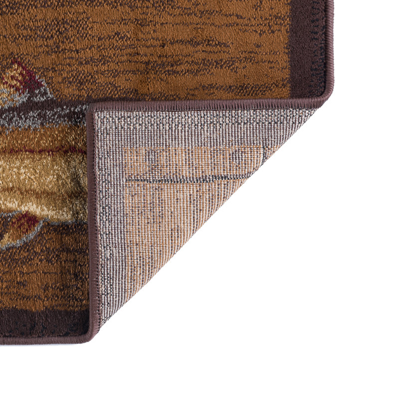 Tapis brun, Tapis de couloir 2 pi 7 po x 7 pi 3 po