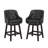 Chela Upholstered Button-Tufted Barstool with Solid Wood Frame-60476170