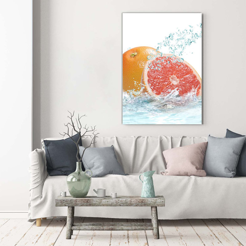 Grapefruit - Wrapped Canvas Print