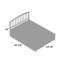 Lit plateforme avec rangement en bois massif et pied de lit Florio-487897723-487897607