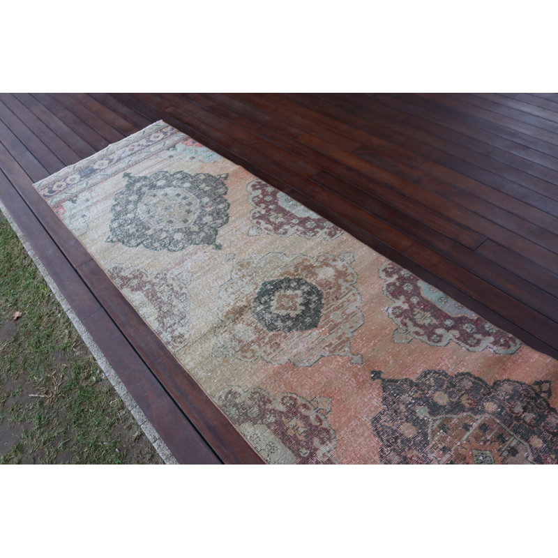 Classic Turkish Handmade Rug Runner Ideal for Indoor Home Decor