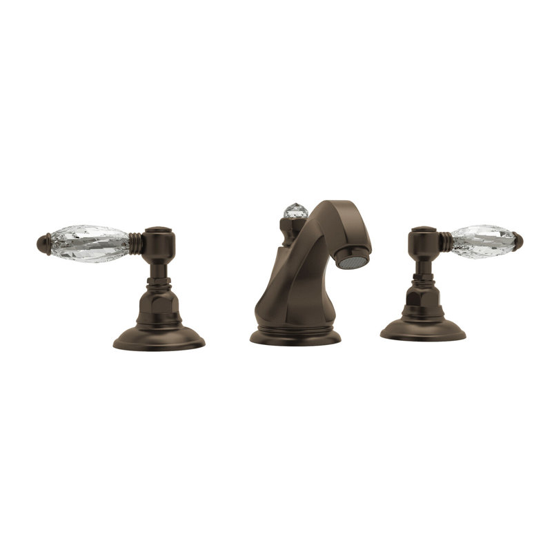 Country Bath Widespread Bathroom Faucet, Tuscan Brass