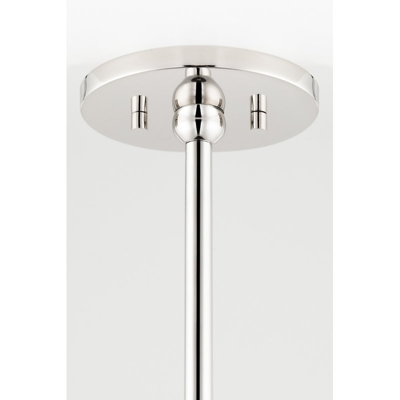 Luminaire suspendu conique à 1 lumière Syosset, Laiton vieilli, Noir