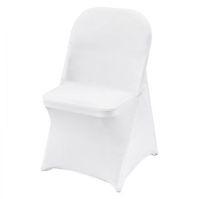 Stretch Spandex Folding Chair Covers, Universal Fitted Chair Cover, Removable Washable Protective Slipcovers, for Wedding, Holiday, Banquet, Party, Celebration, Dining (50PCS)
