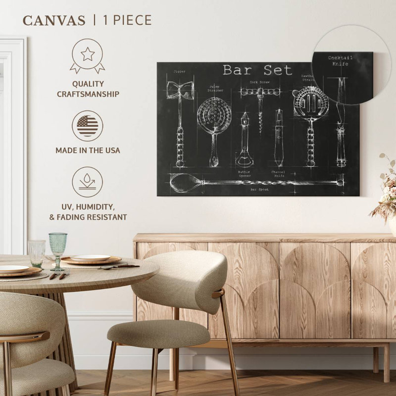 Bar Set, 32" H x 48" W