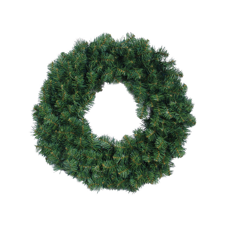 Couronne en épinette décorative en pin 16 po Northern Green - épinette artificielle réaliste avec aiguilles de pin réalistes, parfaite pour les fêtes, la porte d'entrée et les décorations de Noël