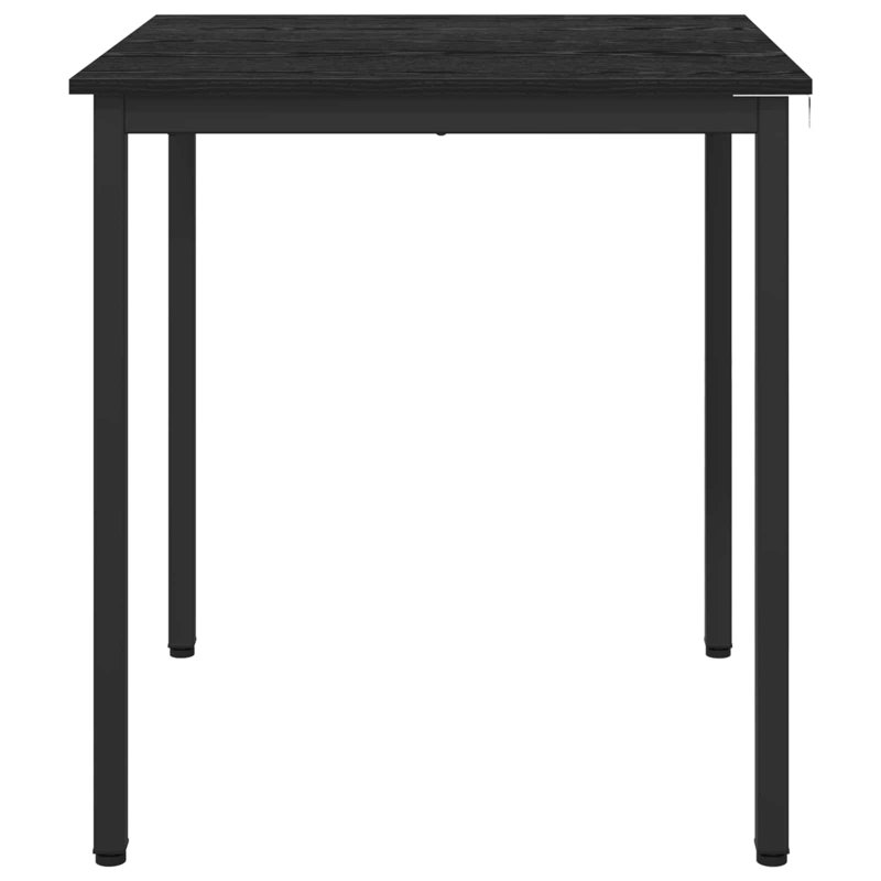 Metal Base Dining Table, Black, 75cmH x 70cmL x 70cmW