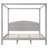 King Size Wood Canopy Bed-114229185