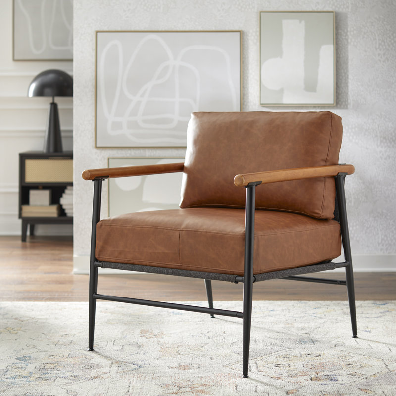 Ieshea Faux Leather Armchair