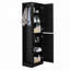 Armoire de rangement autoportante avec crochet et tablette réglable-1814883