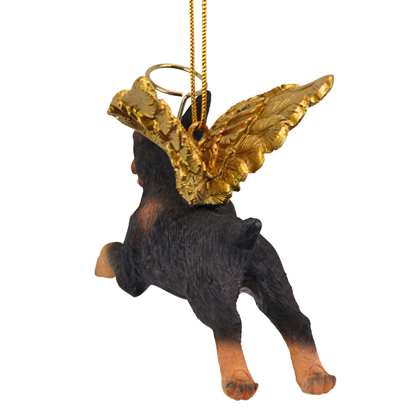 Doberman Dog Angel Holiday Ornament
