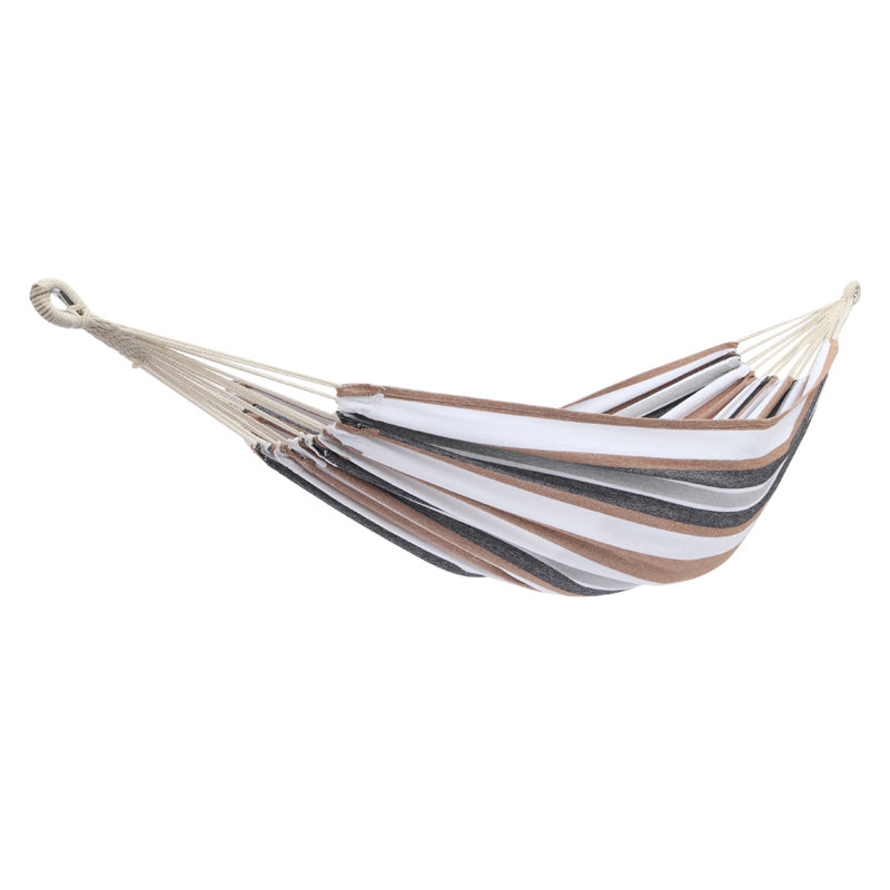 Oren Portable Double Classic Hammock, Coffee/White/Black