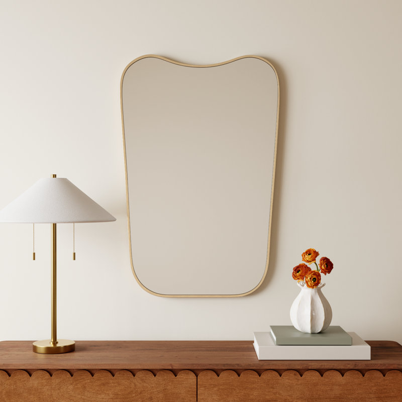 Bellona Metal Asymmetrical Mirror, 36" x 24"