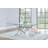 Glass Top Metal Base Dining Table