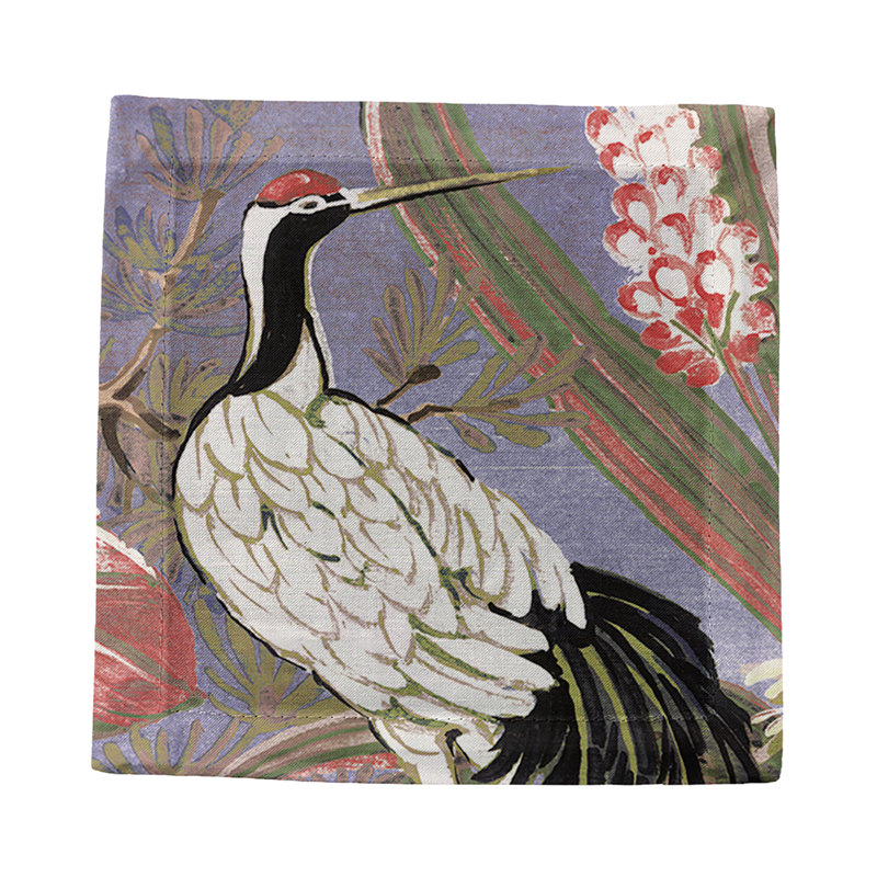 Summer Palace Cotton Sateen Cocktail Napkins, Ducal