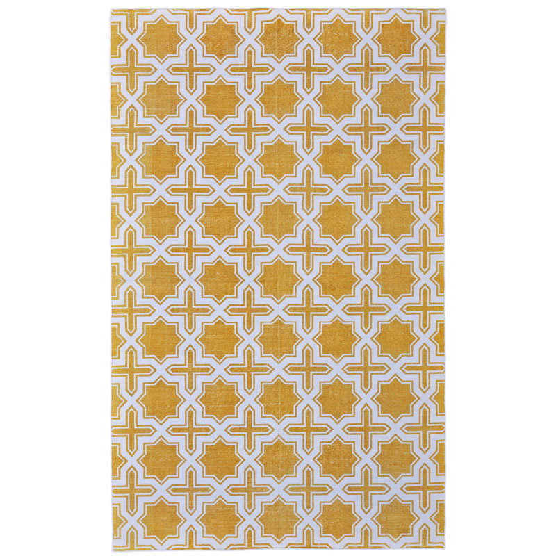 Paolucci Cotton Geometric Indoor Rug, Rectangle 3' x 5'