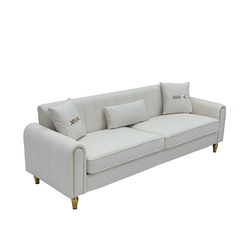 Canapé 87,6 po, Blanc