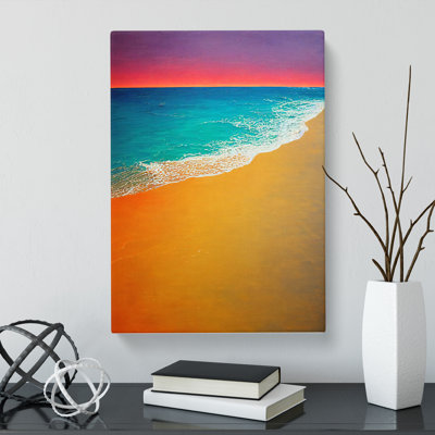 Beach Painting - Wrapped Canvas