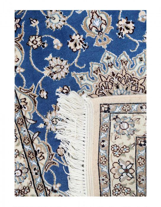 Tapis unique en laine et soie 2 pi x 3 pi Eldoree