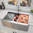 33'' L Farmhouse / Apron Single Bowl Stainless Steel Kitchen Sink