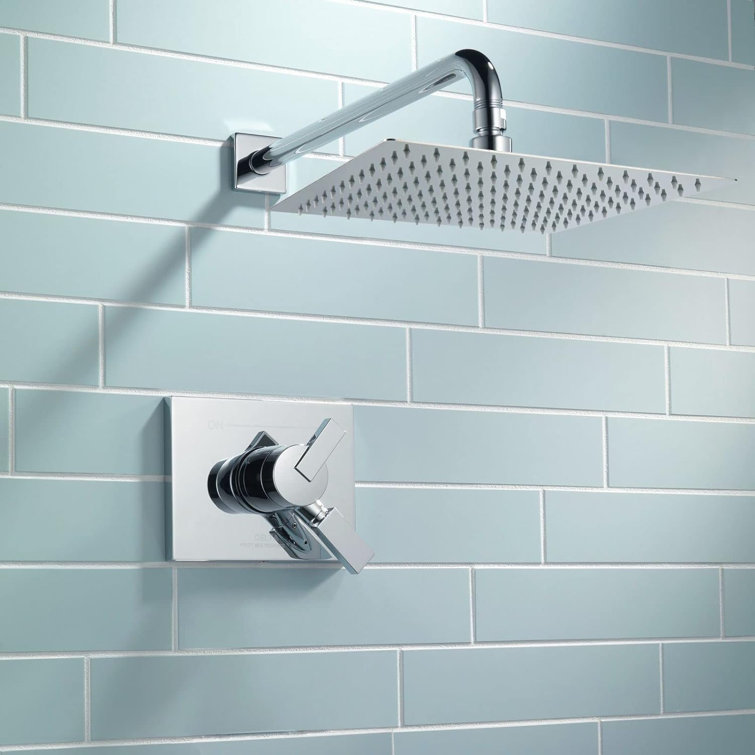 Oversize Rain Shower Head - High Flow Square Rainfall Showerhead - Waterfall Full Body Coverage - Universal Ceiling Or Wall Mount (16 Inch)