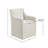 Skirted Dining Arm Chair With Casters, Fully Upholstered For Comfort And Easy Mobility In Traditional Or Farmhouse Settings.-697767403