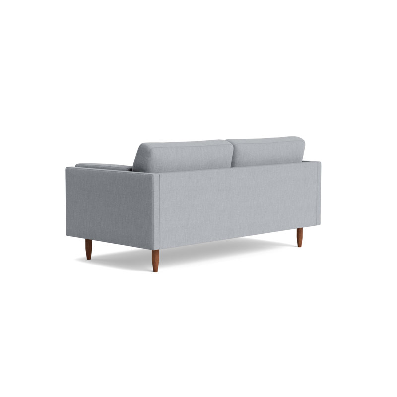Skinny Fat Loveseat (70"), Performance Weave - Zinc