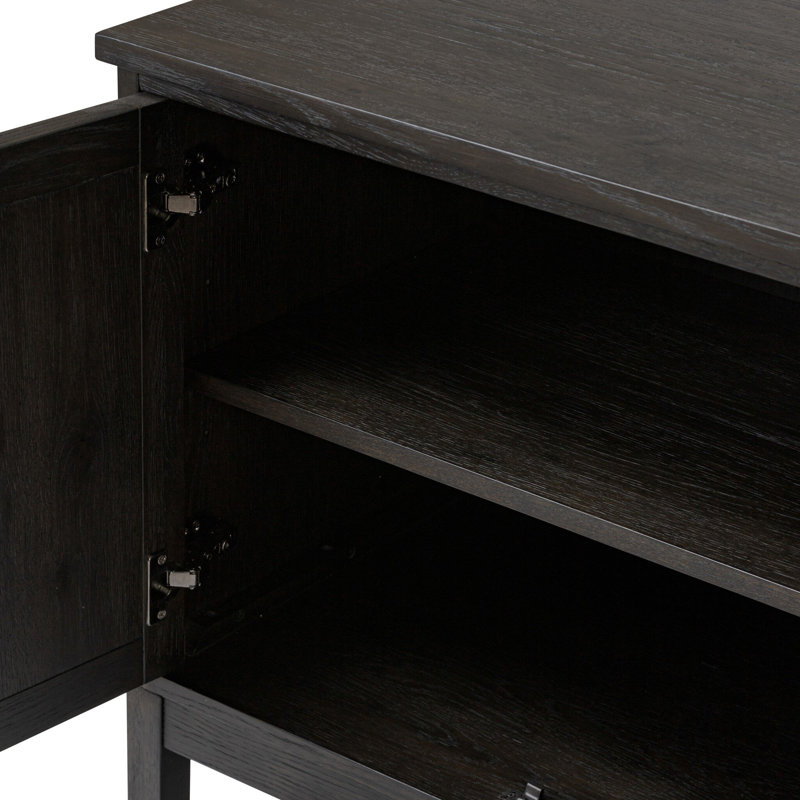 Alessio Media Console, Smoked Black