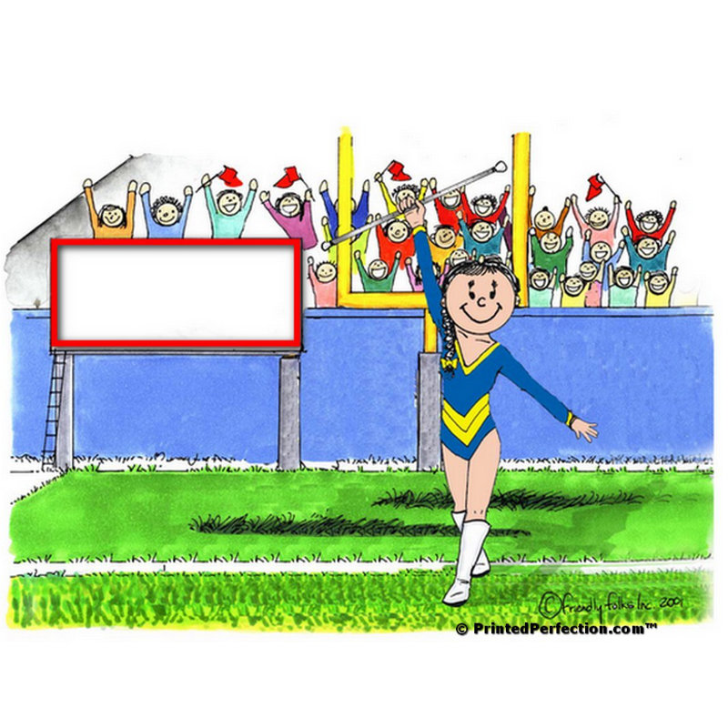 Porte-clés personnalisé Baton Twirler, Oui