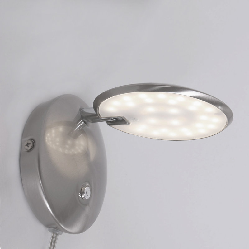 Core Steel LED Plug-in Spotlight, Silver