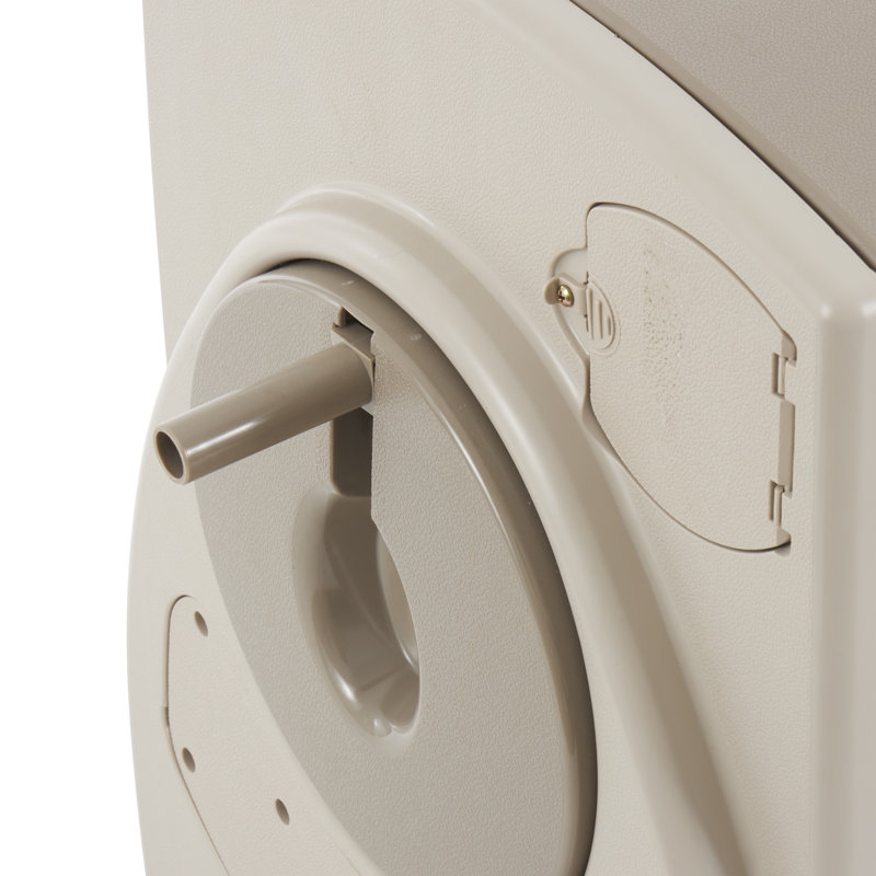 Taupe Resin Automatic Rewind Garden Hose Reel