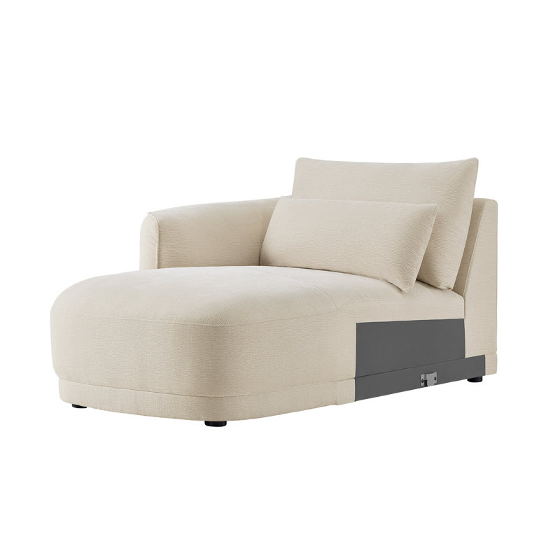 Chaise avec accoudoir à gauche, Lin lin