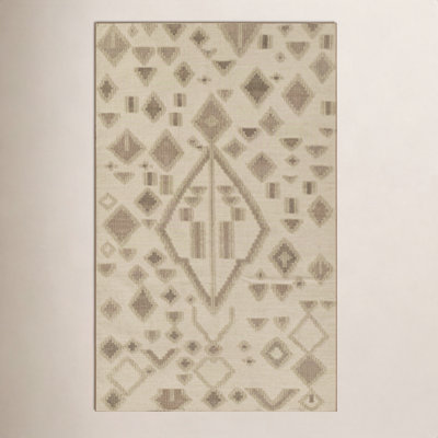 Arlan Natural Hand-Woven Geometric Rug
