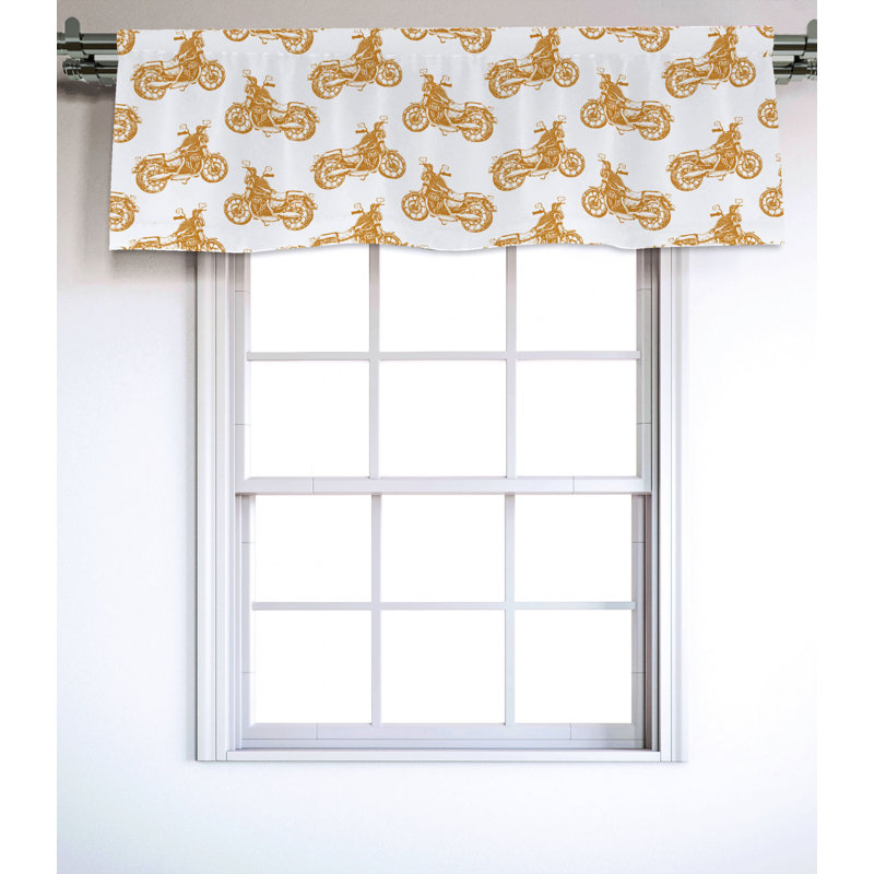 Sateen Ruffled Window Valance