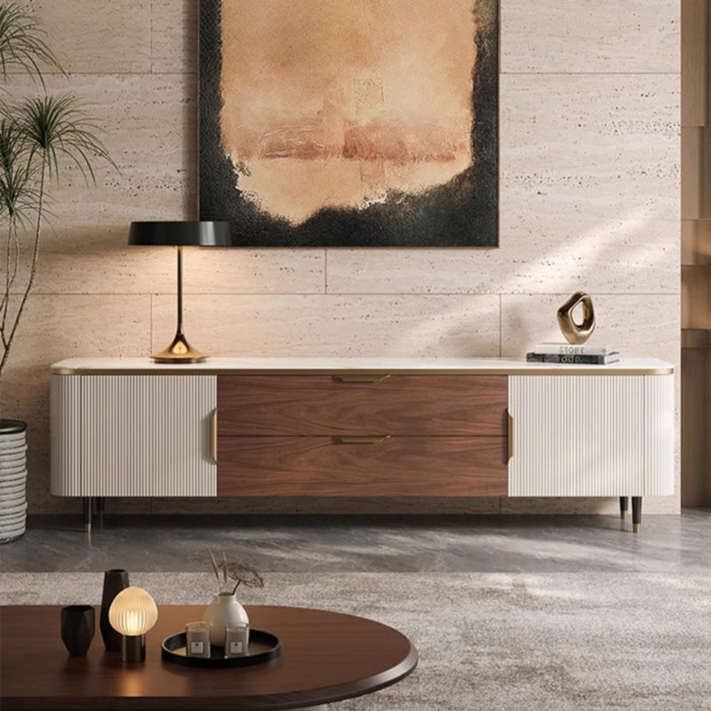 Meuble télé moderne, minimaliste et luxueux