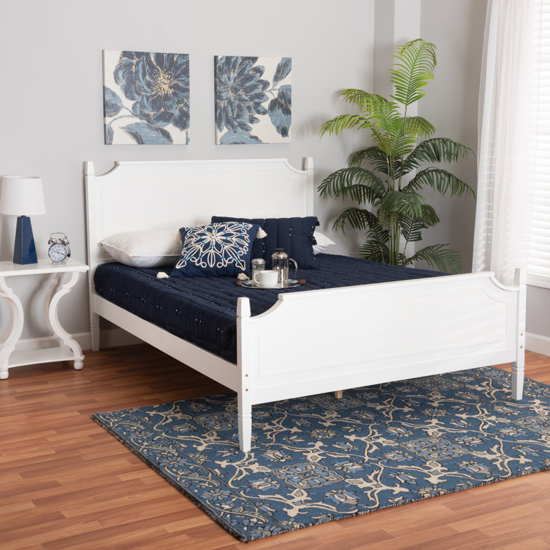 Solid Wood Platform Bed, Queen