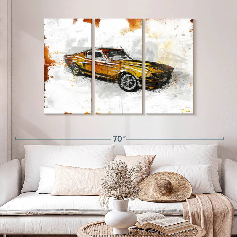 Mehar Car Rust, 32" H x 50" W